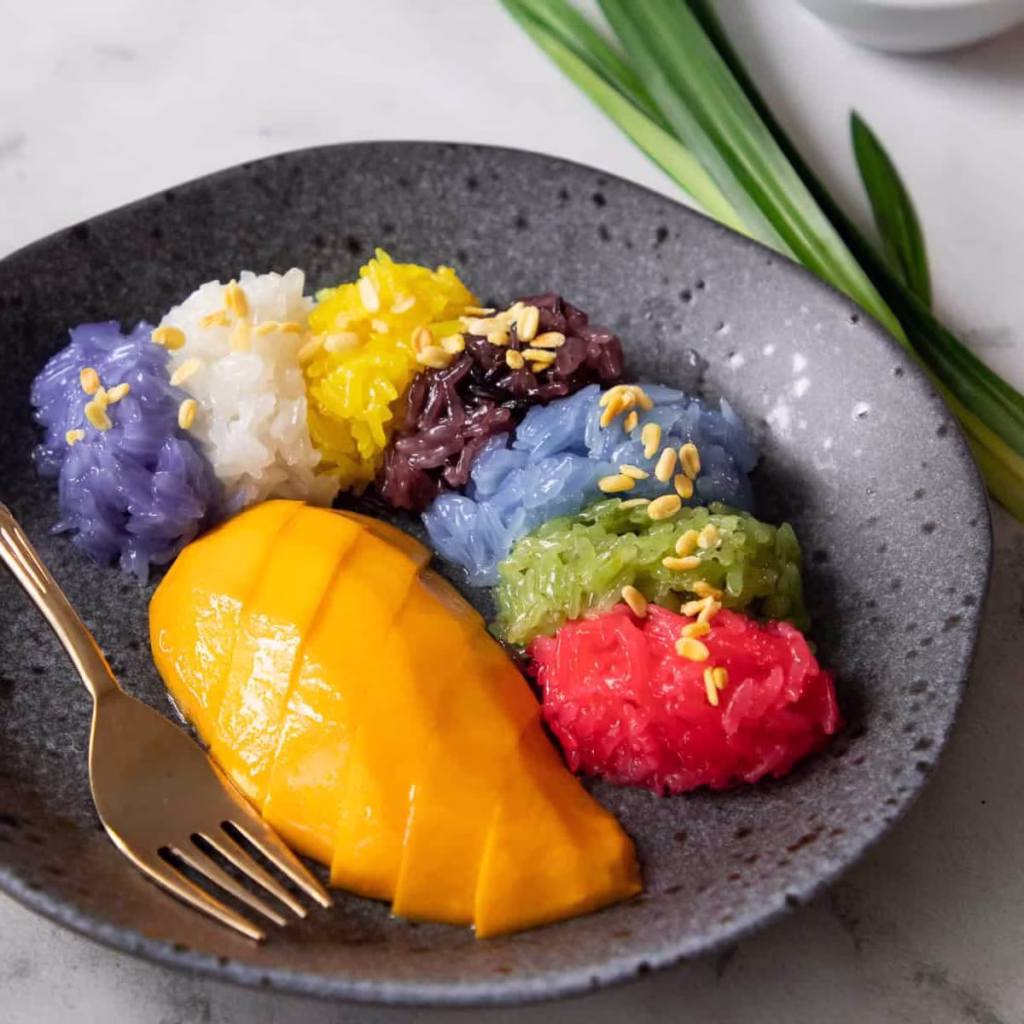 mango sticky rice reteta